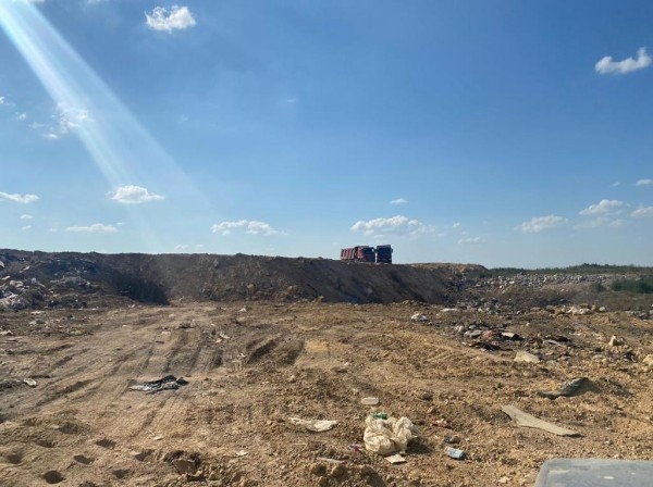 Пожар на мусорном полигоне в Евпатории ликвидирован полностью