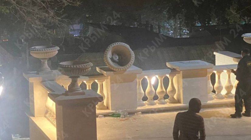 «Разбили вазы ради забавы»: полицейские нашли вандала, устроившего погром на Митридатской лестнице в Керчи