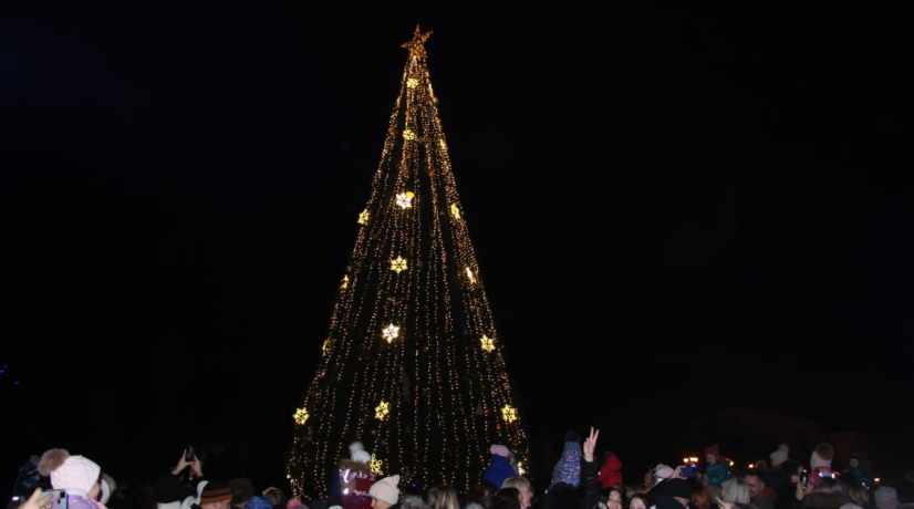 В Керчи зажгли огни на главной новогодней ёлке