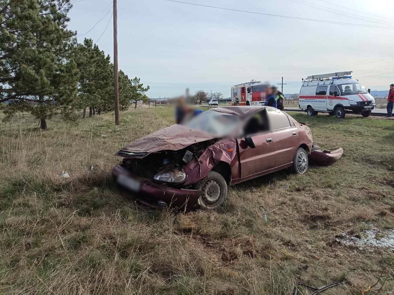 В Белогорском районе иномарка влетела в дерево: пострадало два человека -  Радио Крым